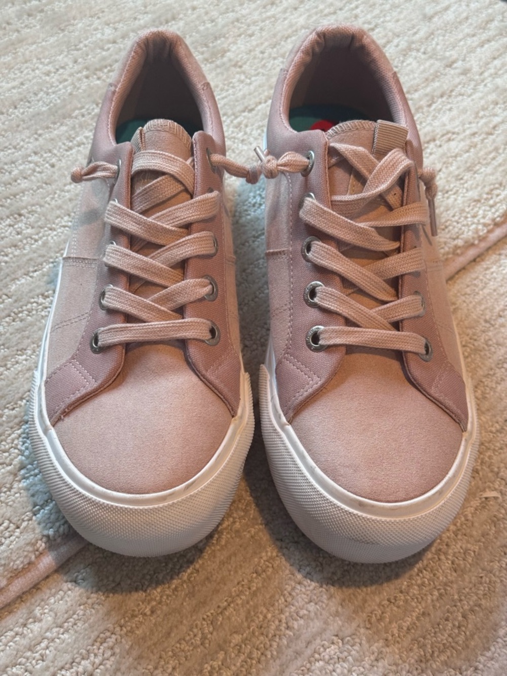 Blowfish Pink Canvas Low-Top Sneakers